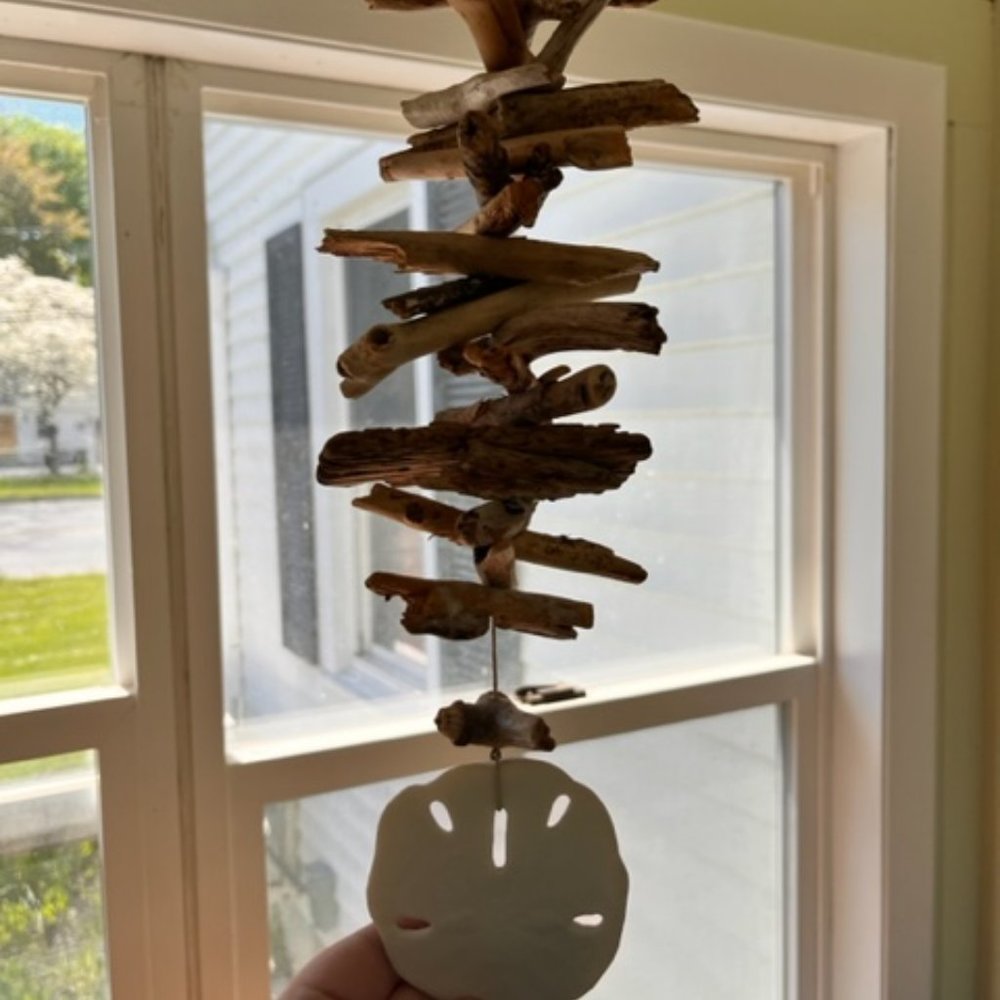Drift Wood and Sand Dollar Mobile
